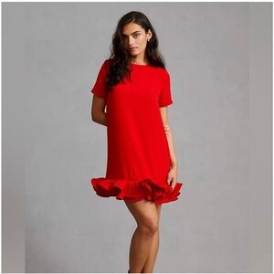 Anthropologie vineet bahl ruffled mini-dress